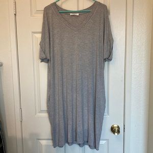 Gray T-shirt Dress
